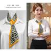 Small silk scarf women's new spring and autumn thin temperament thin lazy free tie popular neck neck protection scarf scarf
