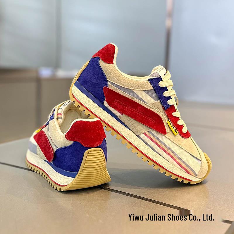 Tênis de Moda Masculino Verão 2025 Cano Baixo com Cadarço: Sapatos Casuais Confortáveis, Leves, Modernos e Simples