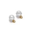 20pcs Imitation Pearl with Stainless Steel Caps 8mm 10mm Charms for Jewelry Earrings Making DIY Necklaces Pendants Wholesale