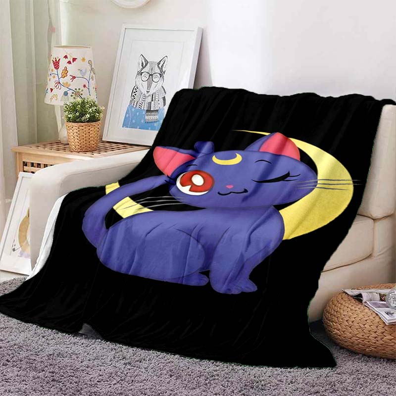Various styles of Sailor Moon anime character blankets are suitable for use on beds, in bedrooms, on sofas, picnics, and other 1