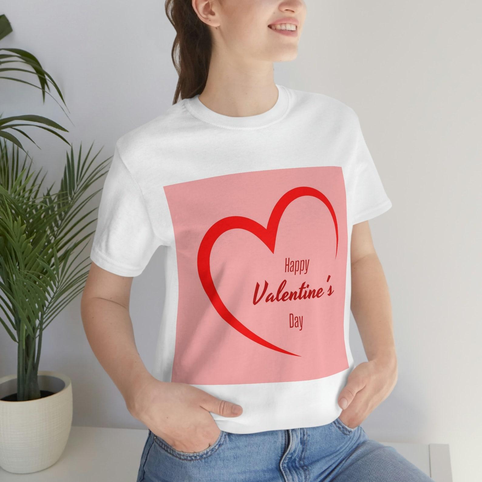 Valentine s Day Heart T-Shirt: Unisex Jersey Tee 3XL