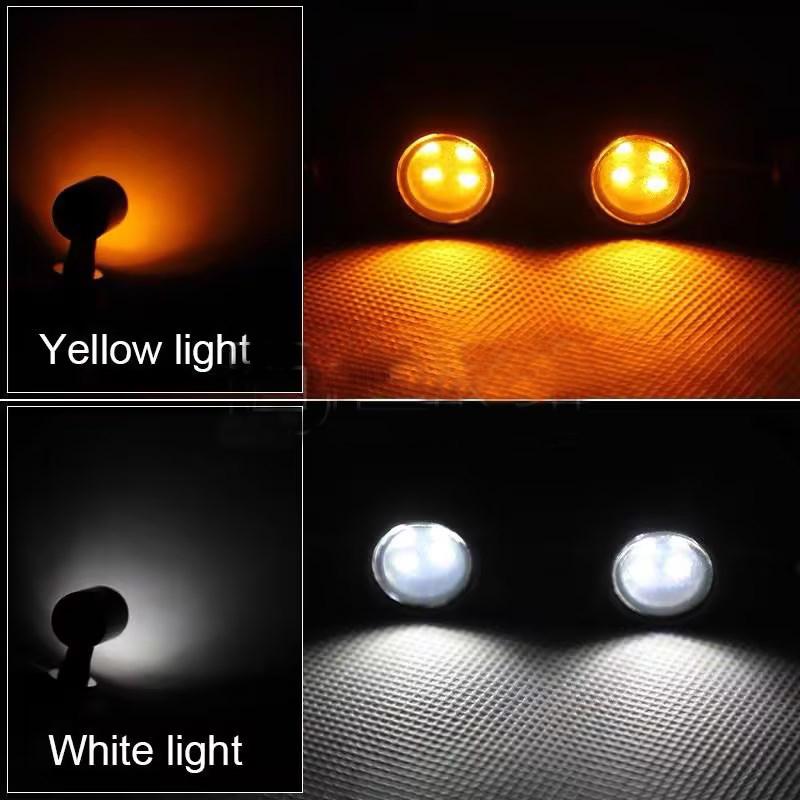 E24 Retro Mini Bullet Turn Signal Lights Blinker Indicator Lamp Integrated LED Tail Brake Daytime Running Light For Cafe Racer