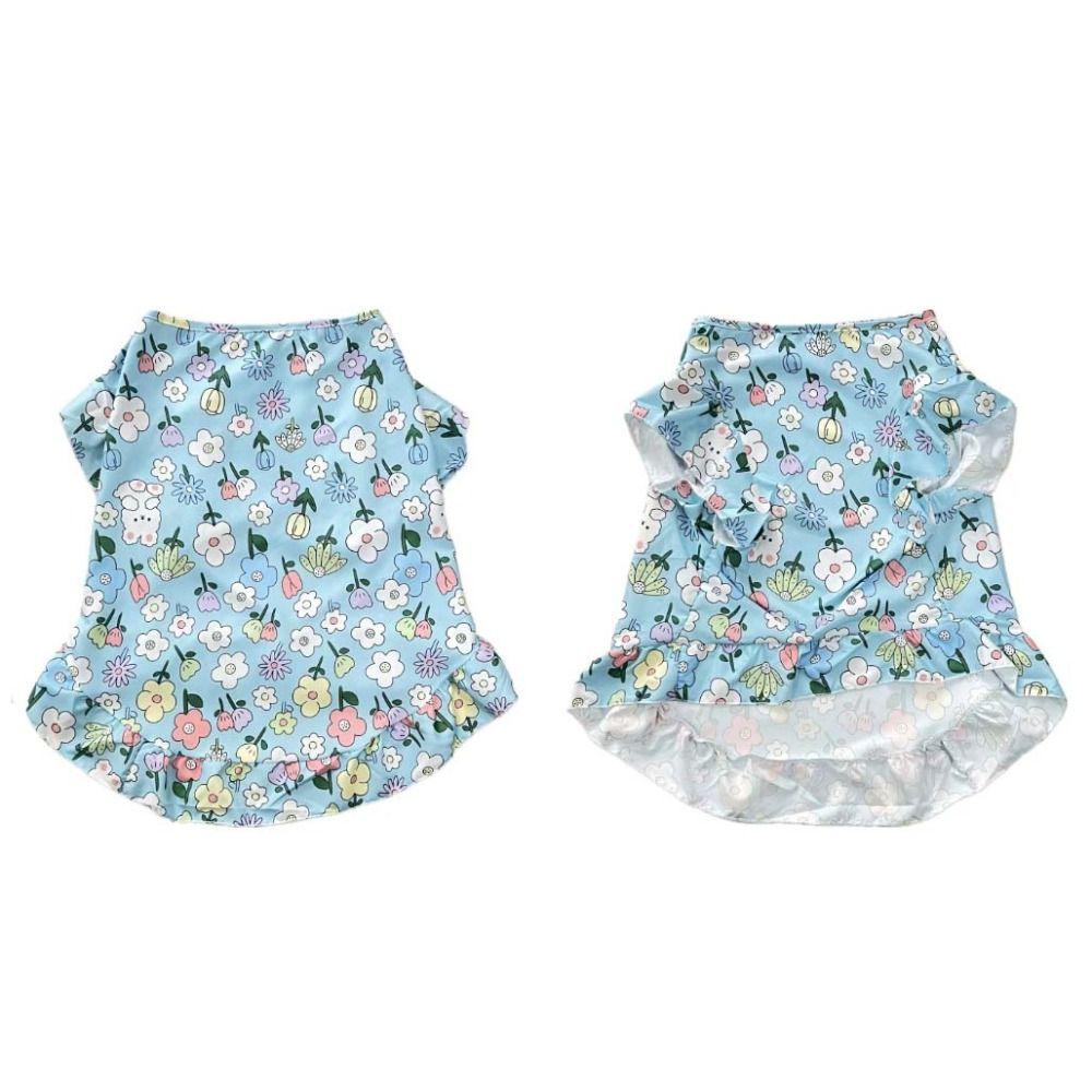 Flower Dog Cute Vest Top Rabbit Pet Sun Protection Clothing Cat Thin Clothes  For Dogs Puppy Cats