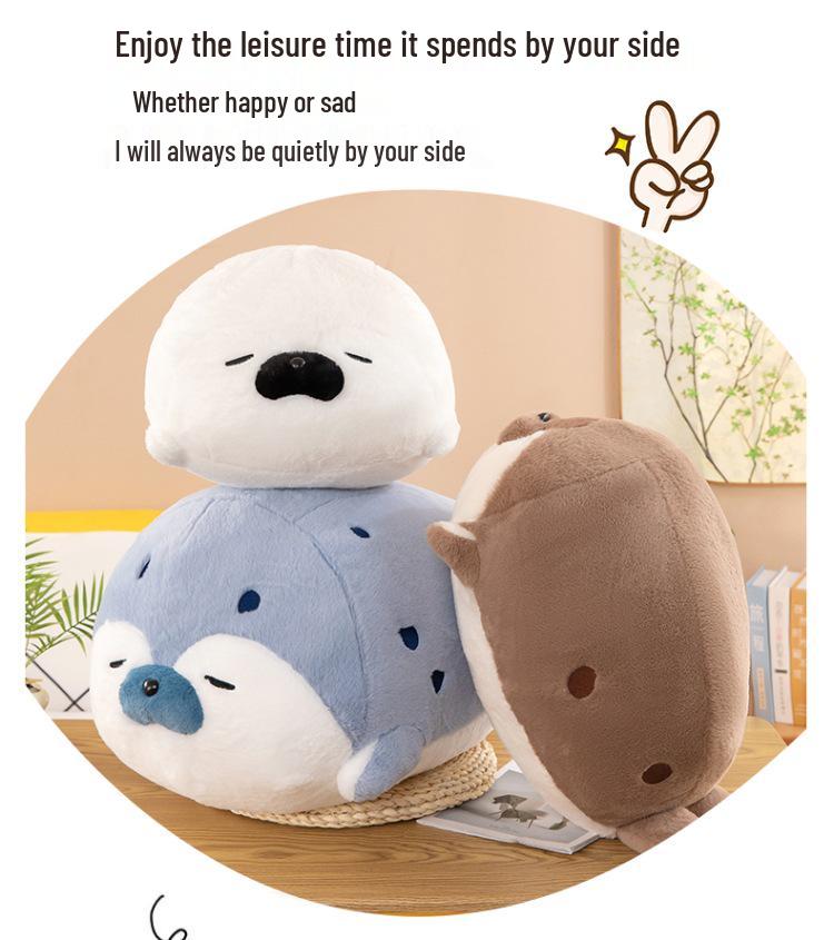 Genuine Cute Seal Plush Toy - Soft Sleeping Comfort Doll Gift for Children