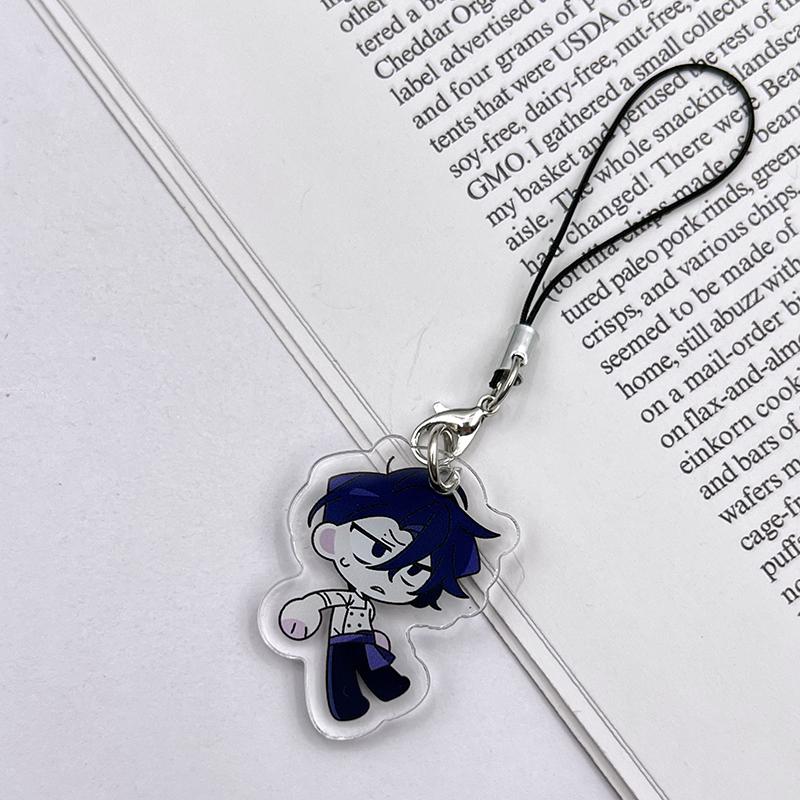 Gra Dead Plate Vince Rody Breloczek do Cosplayu Akrylowy Breloczek 2 szt./zestaw Sznurek do Breloczka Łańcuszek do Telefonu Akcesoria do Torebki Breloczek