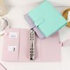 A5 Macaron Farbe PU Leder DIY Ordner Fotokarten Sammelbuch Tagebuch Agenda Planer DIY Einband Album Schreibwaren
