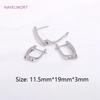 Trendy Brass Earring Hook Accessories 18K Gold Plated Earring Clasps Gold Earrings Earwires DIY Jewelry Accessories Wholesale
