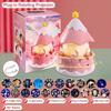 Rotating Star Projection Night Light Soft Lighting Gentle Melodies Rotating Carousel Music Box Star Patterns Easy-To-Operate