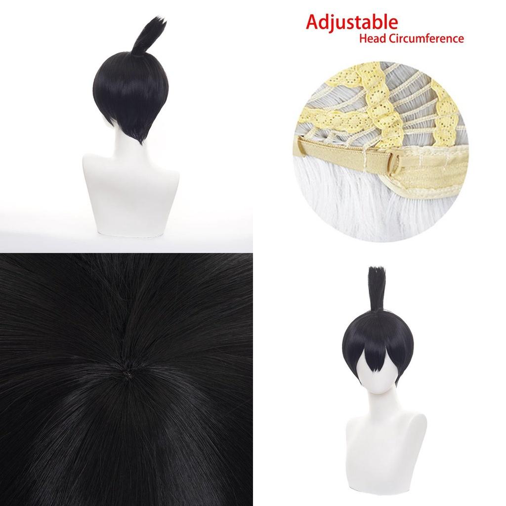 Hayakawa Aki Cosplay Wig Heat-resistant Synthetic Silk Fiber Natural Scalp