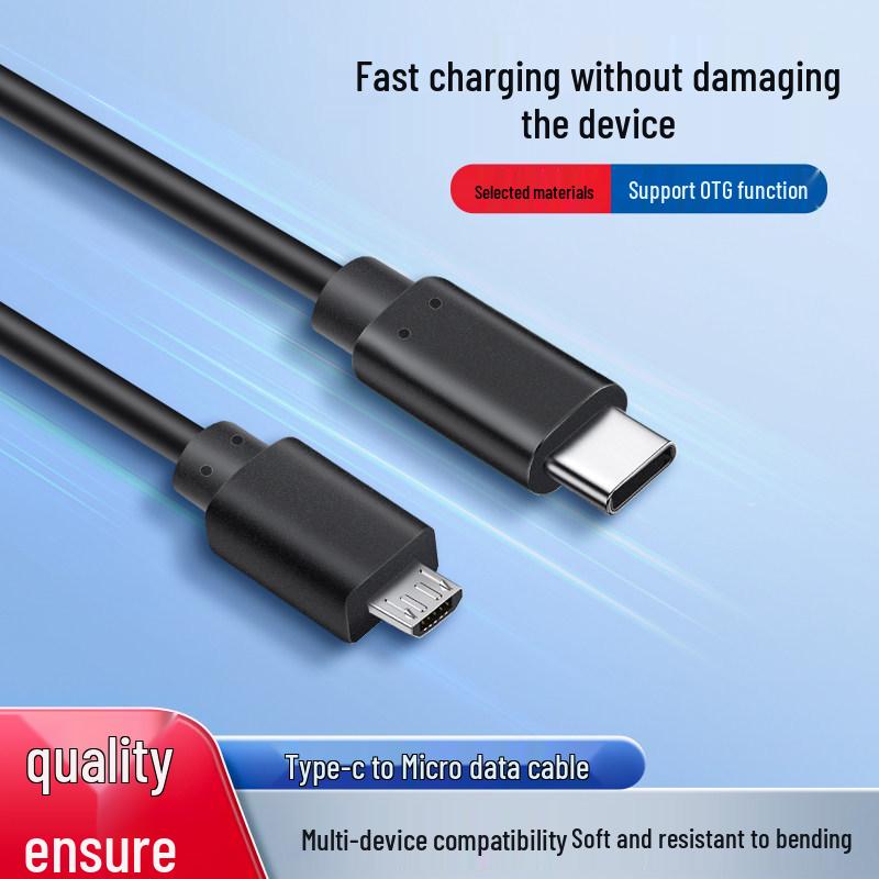Cobbleon USB-C to Micro USB OTG Fast Charging Cable for Android Phones and Earphones