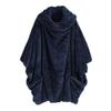 Ladies Double-sided Plush Large Lapel  Sleeve Cardigan Jacket