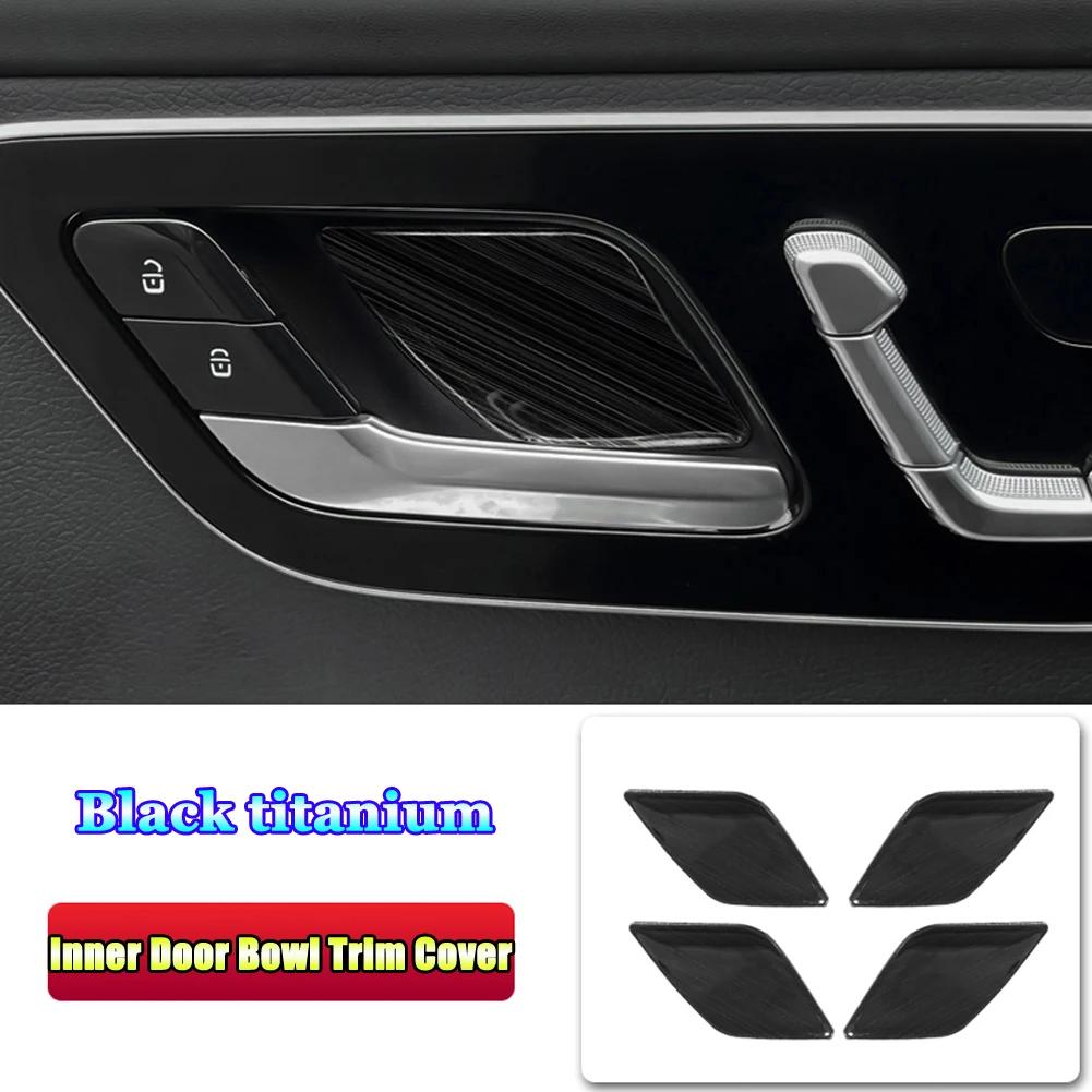 For Mercedes Benz C E S GLC EQE EQS Class W206 W214 X254 W223 V295 V297 Stainless Steel Car Inner Handle Door Bowl Cover Trim