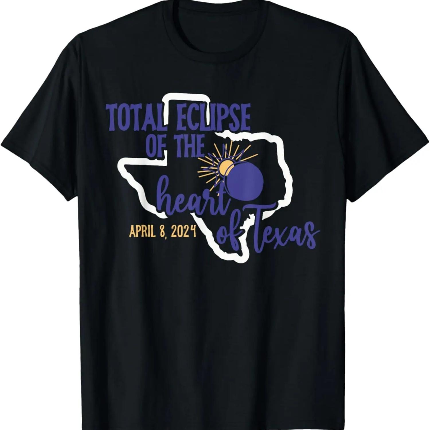 2024 Texas Solar Eclipse April 8, 2024 T-Shirt S чёрный