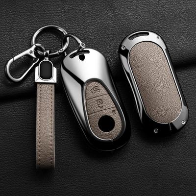 Coque de protection pour clé de voiture en alliage pour Mercedes Benz 2023/24 C 260 S Classe W206 W223 S350 C260 C300 /400/450/500 Porte-clés