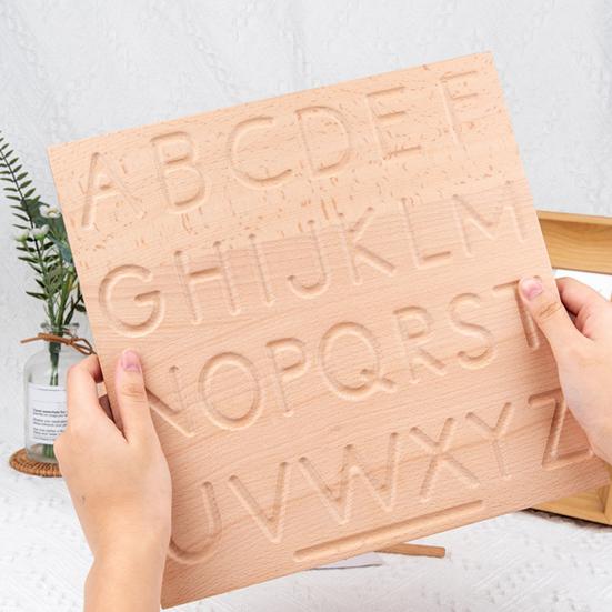 Drewniana tablica kreślarska poprawia koordynację ręka-oko umiejętności motoryczne ABC cyfry kształty lekki
