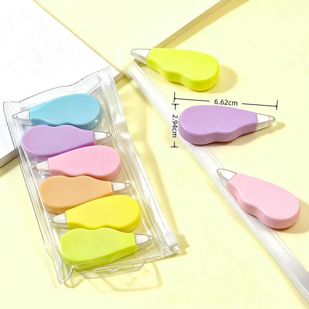 Mini Macaron Heart Eraser: Cute Silent Correction Tape for Students