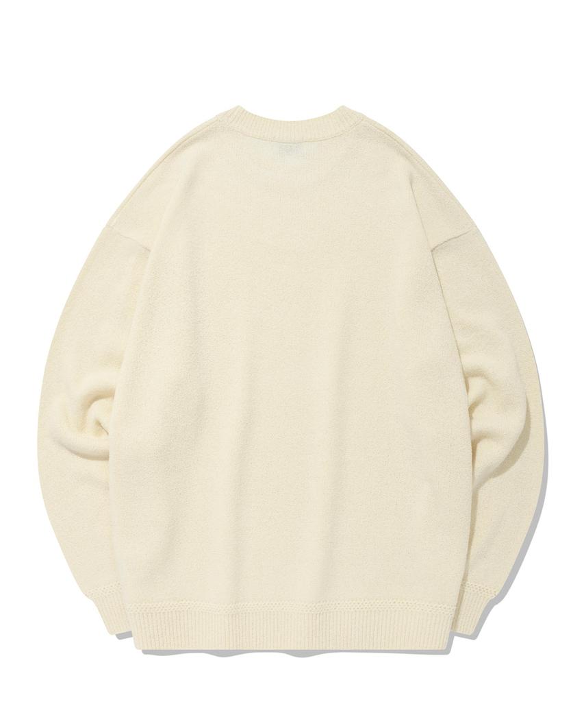 COVERNAT Boucle C Logo Knit Ivory