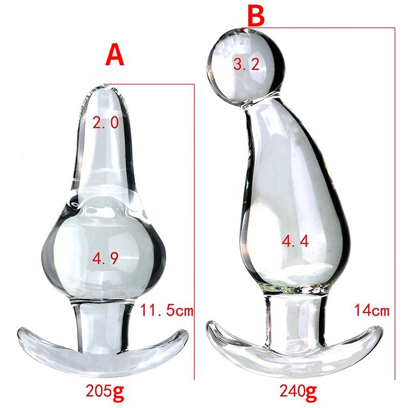 Transparent Anchor Glass Anal Plug For Women Butt Plugs Penis Anus Dildo Adult Masturbation Adult Gay Sex Toy Lover Gift