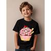 Europäische Größen Junge 67 Witz Eiscreme-Tropf-Generation 67 Alpha Slang Muster T-Shirt - Lustiges und Neuartiges Street Style T-Shirt