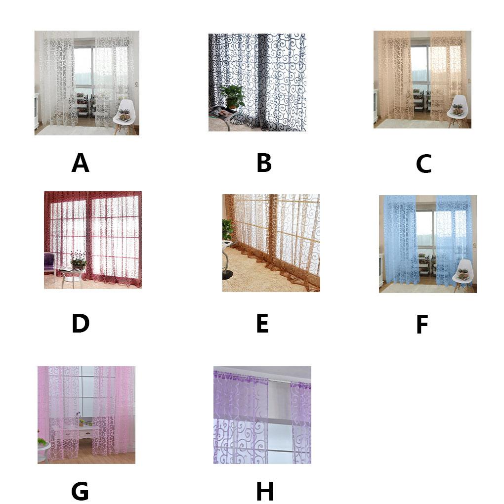 Home Hotel Window Curtain Replacement Bedroom Breathable Full Drape Privacy Protection Decoration Furniture Accessory