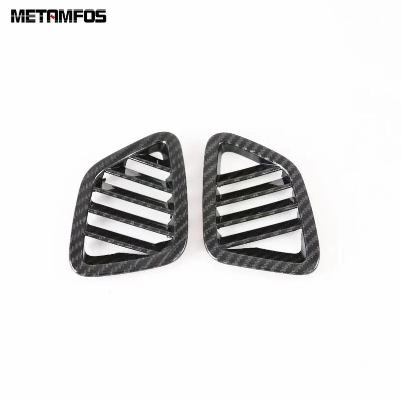 Interior Accessories For Kia K7 Cadenza -   Carbon Fiber Front Upper Air Conditioner AC Vent Outlet Cover Trim
