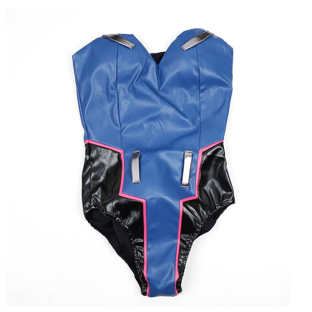 Game Dva Bunny Jumpsuit Cosplay Costume Women Sexy Leather Jumpsuit Song Hana Girls OW Jumpsuit Women Romper