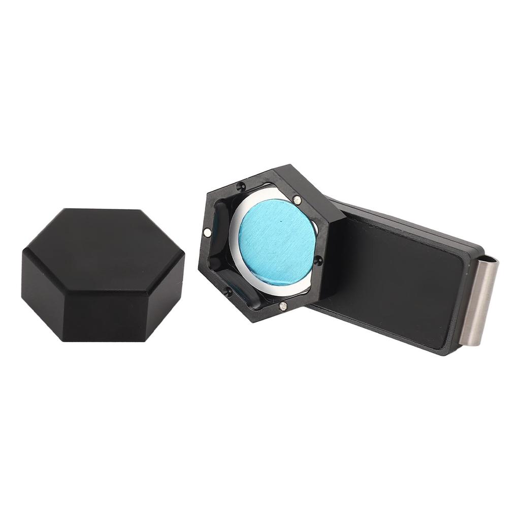 Mini Portable Magnetic Billiard Cue Chalk Case Black Billiard Cue Hex Chalk Box Billiard Cue Chalk
