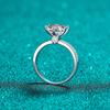 Hot Sales Engagement Diamond Ring 3.0ct Circular Moissanite in S925 Sterling Silver Stylish Jewellery Hot Selling