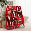 1pc Blanket Delta Sigma Theta logo Print Design, Lightweight Blanket for Sofa, Bed- Soft &Warm, Gift for All Seasons like Christmas, Halloween