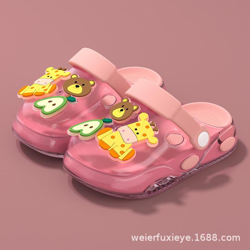 

Children s Summer Cartoon Cute Sandals for Boys and Girls, Outdoor Closed-Toe Non-Slip Soft Sole Toddler Baby Beach Clogs 15Code【Inner Length14.5