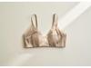 Reggiseno a Coppa con Orecchie di Coniglio, Intreccio in Rete di Raso di Seta - Senza Ferretto, Traspirante, Lingerie in Seta di Gelso Francese per Donna