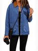 Women's Patchwork Denim Jacket with Pockets for Spring and Autumn