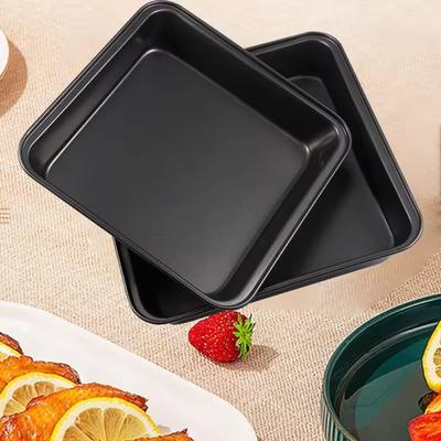 Kohlenstoffstahl Kuchen Backform Vertieft Toastplatte Küchenzubehör Kuchenform Pizza