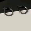 Elegant 925 Silver Needle Hoop Earrings - Lightweight, Fashionable, and Versatile Women's Jewelry.