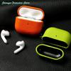 Genuine Leather For AirPods Pro 3 Case AirPods Pro 2 Airpods 4 Airpods 3 cover Lychee Pattern Cowhide With Buckle
