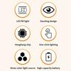 Car Sun Visor Makeup Mirror Led Touch Screen Adjustable Brightness Auto Interior Makeup Hd Mirror With Magnifying Glass