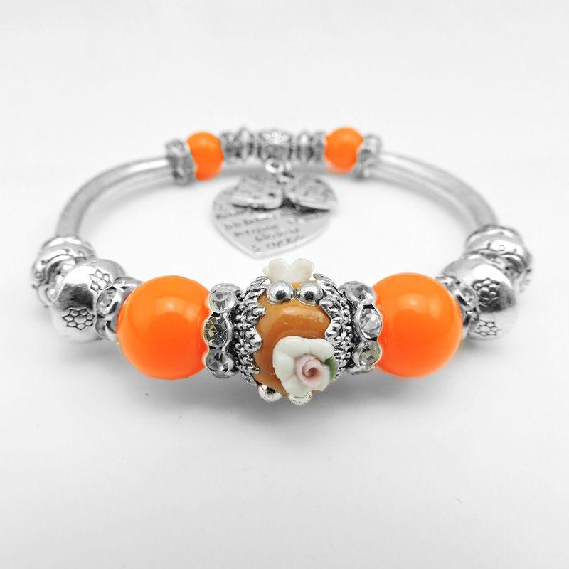 Elegant Silver Plated Color Indonesia Beads Bracelet For Women With Timeless Charm
