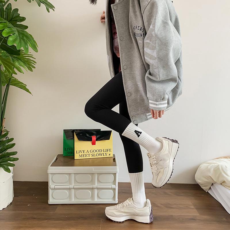 Dámské ponožky ke kolenům se žraločím vzorem - Bavlna, Proti zápachu, Univerzální, Influencerský styl pro podzim/zimu.