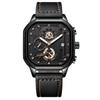 POEDAGAR Luxury Casual Men's Watch Fashion Sports Chronograph Leather Watches Waterproof Luminous Military Wristwatch Gift