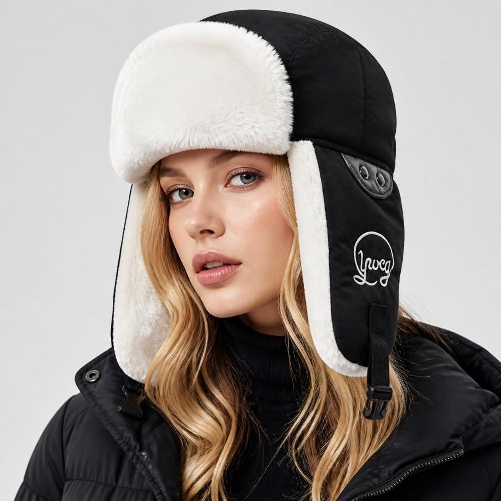 Windproof Earflap Hat Cold Proof Winter Bomber Hat Casual Ear Protection Cap  Winter