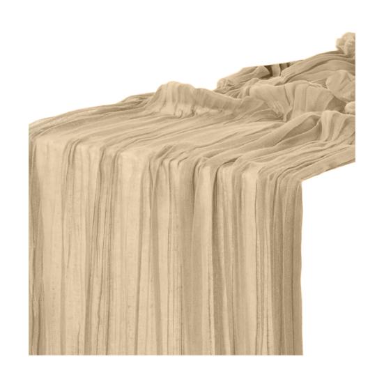Table Flag Solid Color Pleated Design Bohemia Style Wedding Table Runner Special Events Wedding Decoration