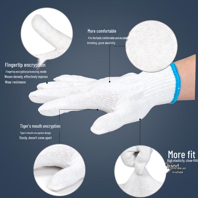 VRK Heavy-Duty Cotton Work Gloves 600g Thickened