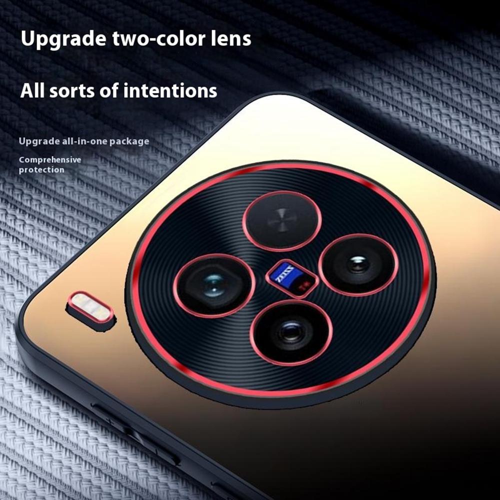 For vivo X200 Ultra 5G Phone Case Dual-Color Lens Design AG Skin-Feel Matte Back Cover