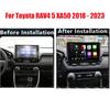 For Toyota RAV4 XA50 2018 2019 2020 Car Radio Android 14 Carplay Navigation Multimedia GPS Player Stereo WiFi+4G Video DSP 2 DIN