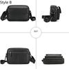 Luxury Leather Crossbody Bag Men PU Mobile Phone Bag Fashion Shoulder Bag Men  Street Wear