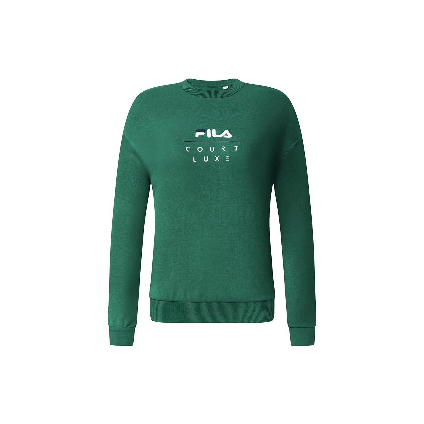 

New FILA Sweatshirts Women s Jacket Green A11W313210F-GN L