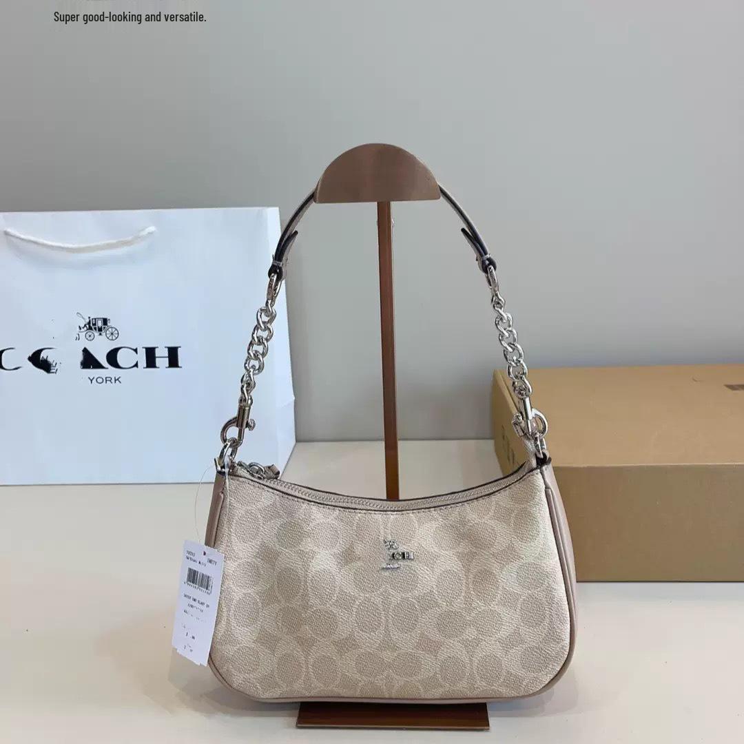 

Модна сумка кросбоді Coach Teri Crescent висока версія, сумка на плече з маджонгом Length 24 * Height 15 * Width 7.5
