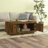 Coffee Table Smoked Oak 102x50x45 Cm Wood Based Material