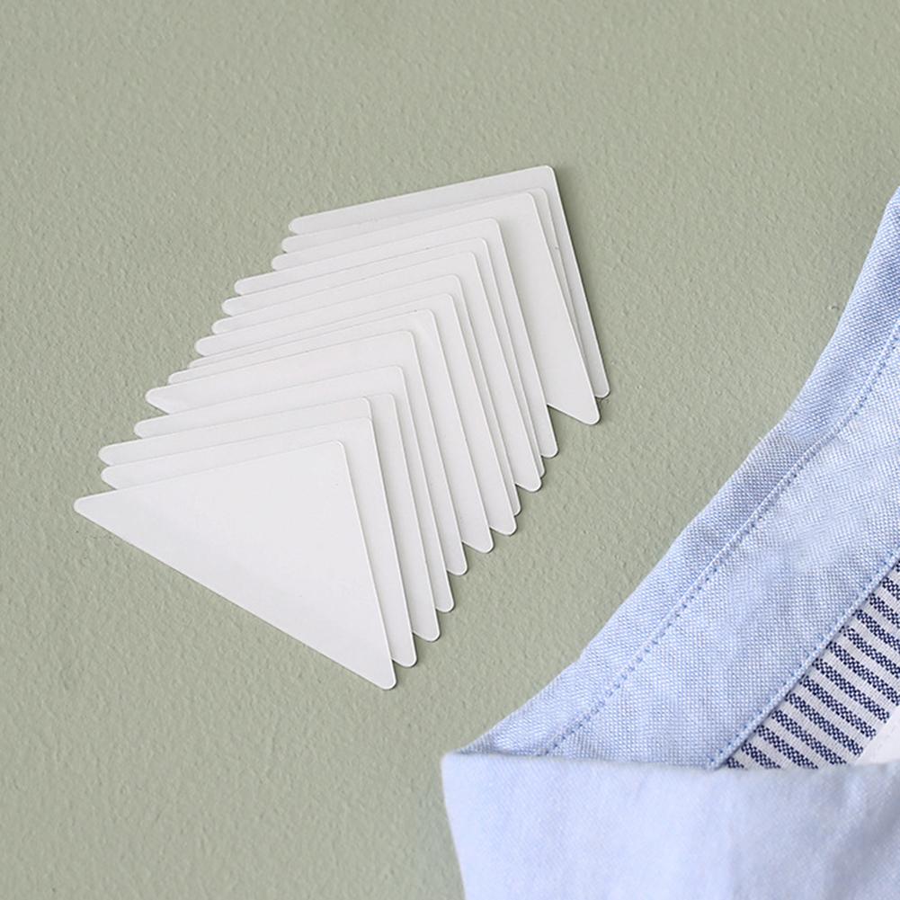

Collar Stickers Collar Triangles Patch PVC Self-adhesive Removable Collar Shaper For Shirt T-shirt Sweater Shaper 10PCS(5 PAIR)