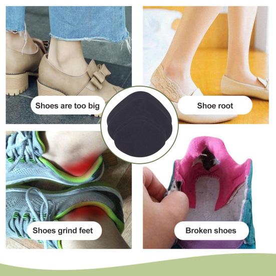 2 Pairs Shoe Heel Repair Patches Self-Adhesive Soft Inside Running Shoes Hole Repair High Heels Pain Relief Insert Cushions Pads Protectors Kit